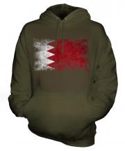 Bahrain Distressed Flag Unisex Adult Hoodie