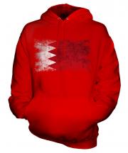Bahrain Distressed Flag Unisex Adult Hoodie