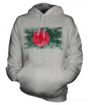 Bangladesh Distressed Flag Unisex Adult Hoodie