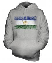 Bashkortostan Distressed Flag Unisex Adult Hoodie