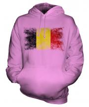 Belgium Distressed Flag Unisex Adult Hoodie