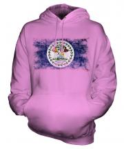 Belize Distressed Flag Unisex Adult Hoodie