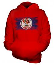 Belize Distressed Flag Unisex Adult Hoodie