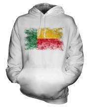 Benin Distressed Flag Unisex Adult Hoodie