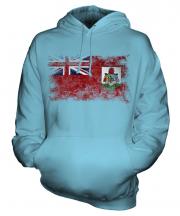 Bermuda Distressed Flag Unisex Adult Hoodie