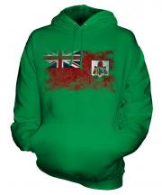 Bermuda Distressed Flag Unisex Adult Hoodie