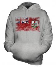 Bermuda Distressed Flag Unisex Adult Hoodie