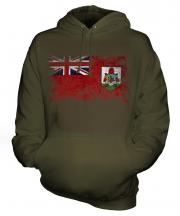 Bermuda Distressed Flag Unisex Adult Hoodie