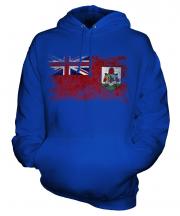 Bermuda Distressed Flag Unisex Adult Hoodie