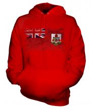 Bermuda Distressed Flag Unisex Adult Hoodie
