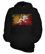 Bhutan Distressed Flag Unisex Adult Hoodie