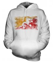 Bhutan Distressed Flag Unisex Adult Hoodie