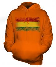 Bolivia Distressed Flag Unisex Adult Hoodie