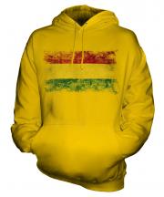 Bolivia Distressed Flag Unisex Adult Hoodie