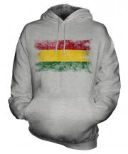 Bolivia Distressed Flag Unisex Adult Hoodie