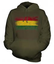 Bolivia Distressed Flag Unisex Adult Hoodie