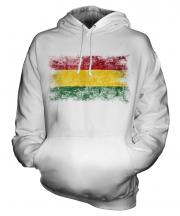 Bolivia Distressed Flag Unisex Adult Hoodie