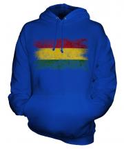 Bolivia Distressed Flag Unisex Adult Hoodie
