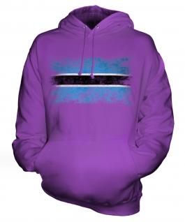 Botswana Distressed Flag Unisex Adult Hoodie