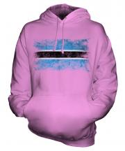 Botswana Distressed Flag Unisex Adult Hoodie