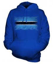 Botswana Distressed Flag Unisex Adult Hoodie
