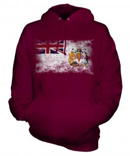 British Antartic Territory Distressed Flag Unisex Adult Hoodie
