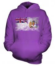 British Antartic Territory Distressed Flag Unisex Adult Hoodie