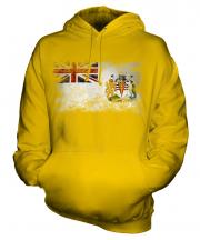 British Antartic Territory Distressed Flag Unisex Adult Hoodie