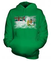 British Antartic Territory Distressed Flag Unisex Adult Hoodie