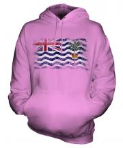 British Indian Ocean Territory Distressed Flag Unisex Adult Hoodie
