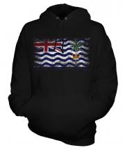 British Indian Ocean Territory Distressed Flag Unisex Adult Hoodie