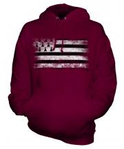 Brittany Distressed Flag Unisex Adult Hoodie