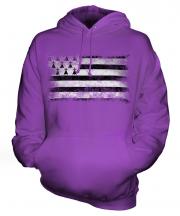 Brittany Distressed Flag Unisex Adult Hoodie