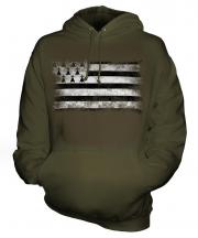 Brittany Distressed Flag Unisex Adult Hoodie