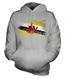 Brunei Distressed Flag Unisex Adult Hoodie