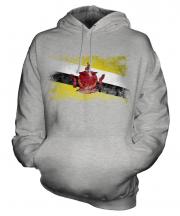 Brunei Distressed Flag Unisex Adult Hoodie
