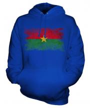 Burkina Faso Distressed Flag Unisex Adult Hoodie