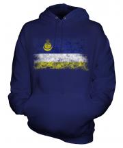 Buryatia Distressed Flag Unisex Adult Hoodie