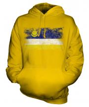 Buryatia Distressed Flag Unisex Adult Hoodie