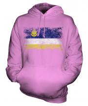 Buryatia Distressed Flag Unisex Adult Hoodie