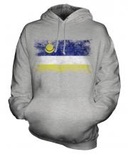 Buryatia Distressed Flag Unisex Adult Hoodie