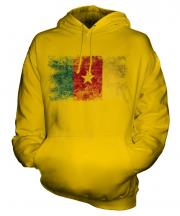 Cameroon Distressed Flag Unisex Adult Hoodie