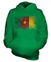 Cameroon Distressed Flag Unisex Adult Hoodie