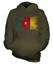 Cameroon Distressed Flag Unisex Adult Hoodie