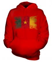 Cameroon Distressed Flag Unisex Adult Hoodie