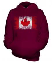 Canada Distressed Flag Unisex Adult Hoodie