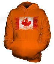 Canada Distressed Flag Unisex Adult Hoodie