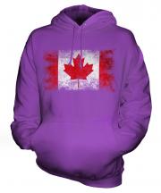 Canada Distressed Flag Unisex Adult Hoodie