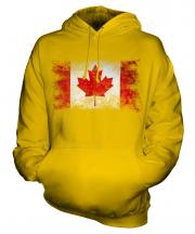 Canada Distressed Flag Unisex Adult Hoodie