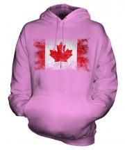 Canada Distressed Flag Unisex Adult Hoodie